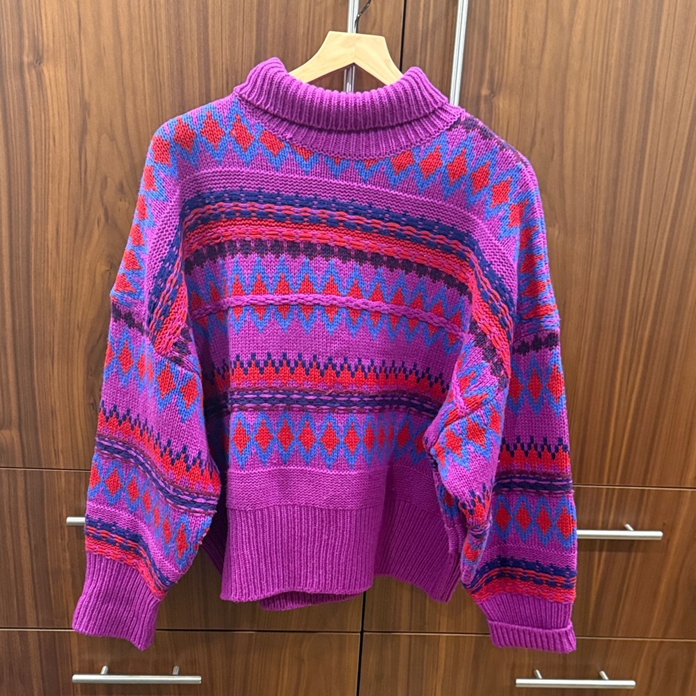 Rag & Bone Willow Fair Isle Knit Turtleneck